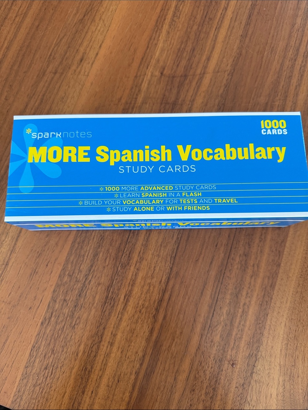 SparkNotes More Spanish Vocabulary 1000 Study Cards Word-Part Speech-Translation